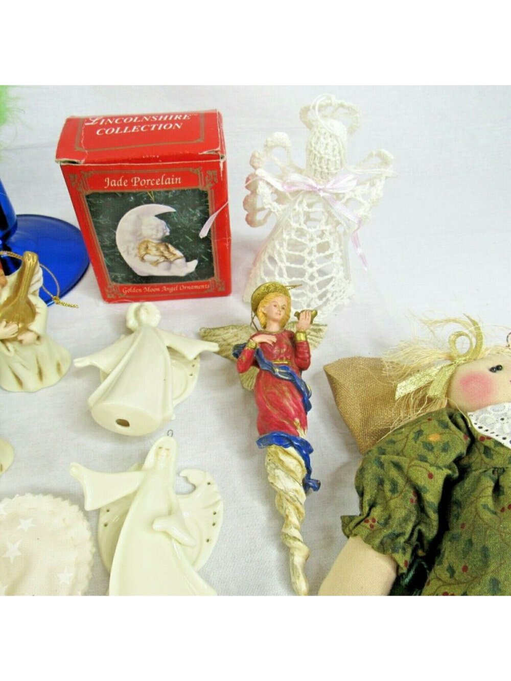 Vintage 18 Piece Angel Ornament Collection Christmas Holiday Decor Hanging - Picture 4 of 10